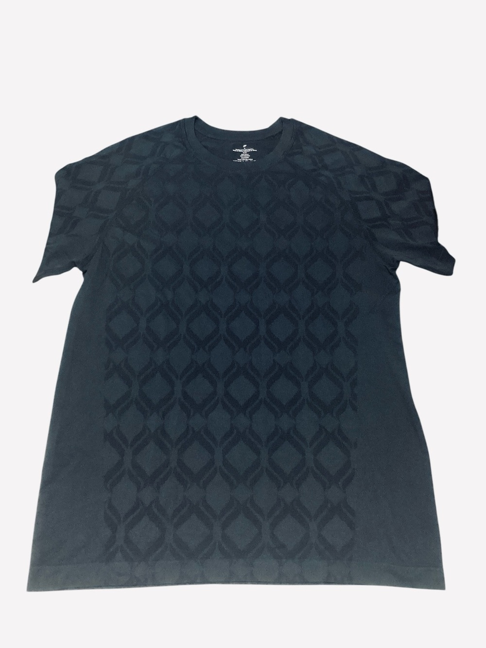 Flabetics Men's Black Patterned Crewneck T-Shirt size M